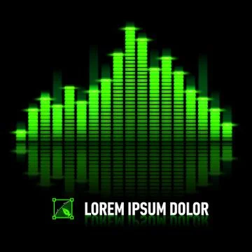 Pulse of music Stock Illustration