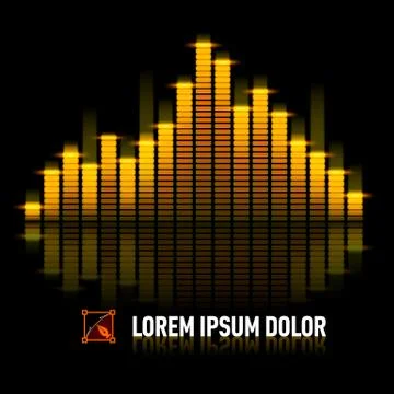 Pulse of music Stock Illustration