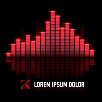 Pulse of music Stock Illustration