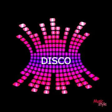 Pulse music player equalizer element on black background. Audio colorful wave Stock Illustration