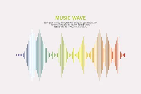 Pulse music player logo. Illustrazione stock