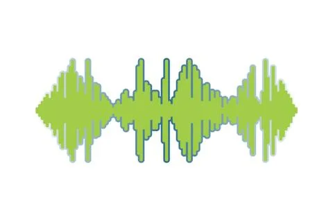 Pulse music player logotype. Stock Illustration
