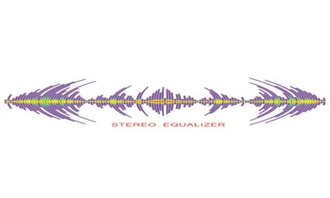 Pulse music wave logo. Vector equalizer element Stock Illustration