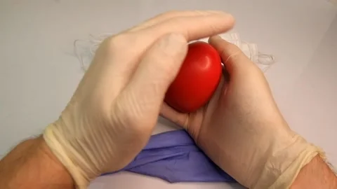 Pulse oximeter to check the pulse of the amount of oxygen in the blood. Stock-Footage 145708781