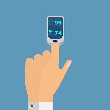 Pulse oximeter Illustrazione stock