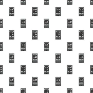 Pulse oximeter medical equipment pattern repeating background Stockillustratie