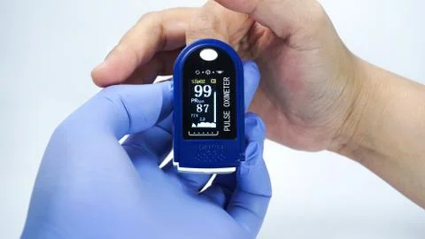 Pulse Oximeter Stockfoto's