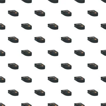 Pulse oximeter repeating pattern for medical wallpaper Stock Illustration