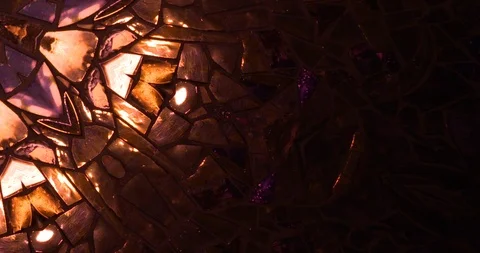 Pulse Pattern animation gold bronze jewel fire background Stock Footage 120652878