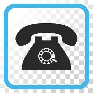 Pulse Phone Vector Icon In a Frame Stock Illustration