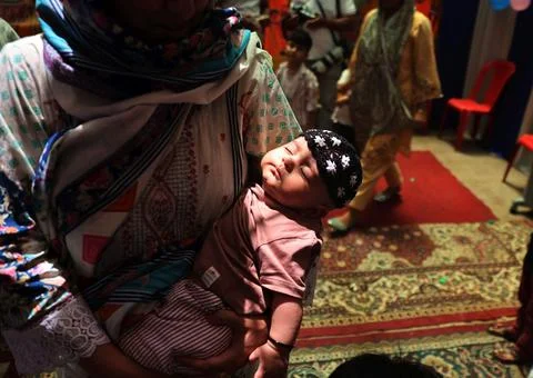 Pulse polio immunization campaign begins in Jammu and Kashmir, Srinagar, India - Stock Photos