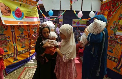 Pulse polio immunization campaign begins in Jammu and Kashmir, Srinagar, India - Stock Photos