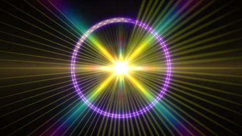 Pulse star abstract Stock Illustration