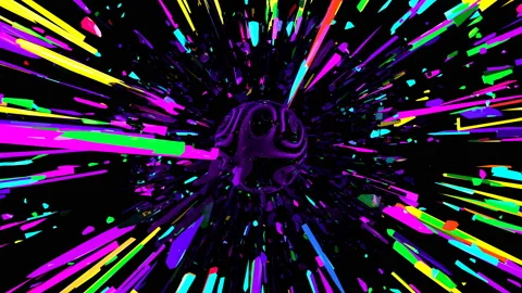 Pulse of the Star Tunnel Stock Footage 126933045