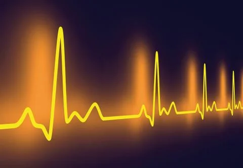 Pulse trace. Illustrazione stock