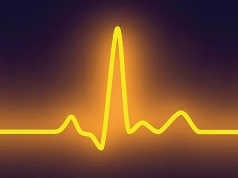 Pulse trace. Illustrazione stock