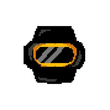 Pulse watch tracker game pixel art vector illustration Stock Illustration