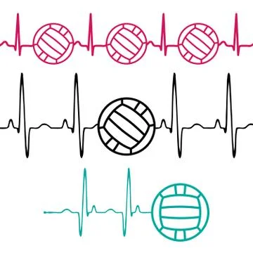Pulse water polo set Stock Illustration