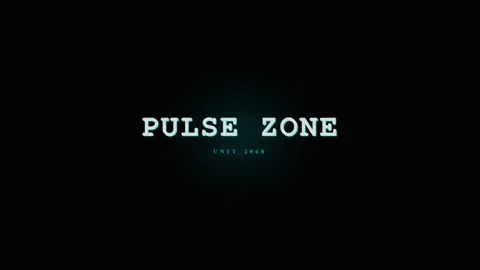 PULSE ZONE futuristic digital glitch effect title screen with abstract data.. Stock Footage 331568457
