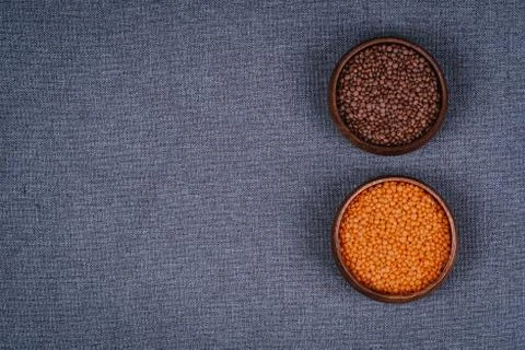 Pulses on gray background Stock Photos