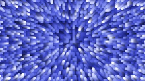 Pulsing background with fine changing blue square pattern with radial glow Stock Footage 115814447