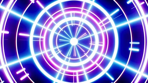 Pulsing Circle Light Beam Wave Background Stock Footage 171857301