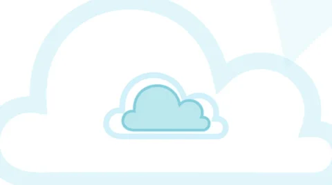 Pulsing Cloud Computing Cloud Concept 動画素材 38020789