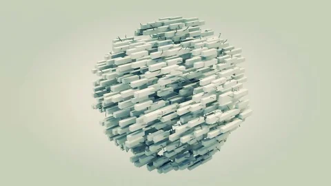 Pulsing cube and wire mesh. Highly realistic 4K animation. Stock Footage 77070429