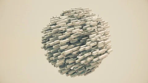 Pulsing cube and wire mesh. Highly realistic 4K animation. Stock Footage 77070772