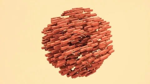 Pulsing cube and wire mesh. Highly realistic 4K animation. Stock Footage 77070816