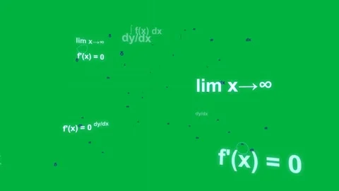 Pulsing cyan math blobs moving outward, splitting and fading, showing notation Stock Footage 329548360