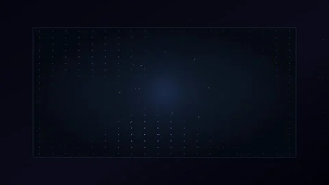 Pulsing Dot Grid Wave Loop - Subtle Dark Blue Corporate Background Stock Footage 341565074