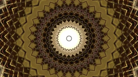 Pulsing Earthtone Rosette Fire Background Abstract Stock Footage 212178648