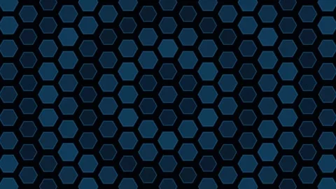 Pulsing Hexagon Tile Background Seamless Loop Stock Footage 341823651