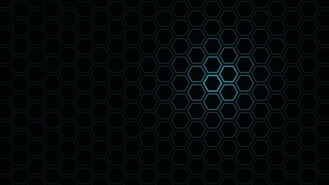 Pulsing hexagon tile background for visuals and events Stock Footage 341737991