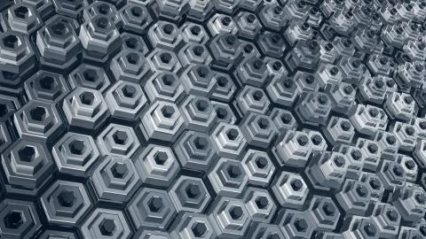 Pulsing Honeycomb Background Loop Stock Illustration