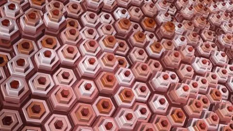 Pulsing Honeycomb Background Loop Stock Illustration