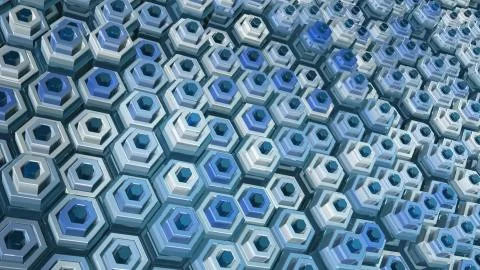 Pulsing Honeycomb Background Loop Stock Illustration