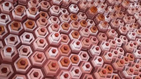 Pulsing Honeycomb Background Loop Stock Illustration