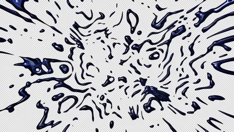 Pulsing Ink Blobs Stock Footage 263977039