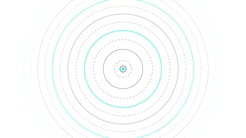 Pulsing Light Echo Visual Effect Technology Background Network Connection 库存影片 333428550