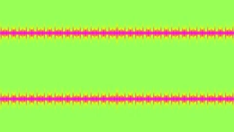 Pulsing neon abstract wave background pattern for tech music visualization lo Stock Footage 339786376