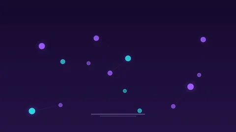 Pulsing neural nodes connections amethyst concept loop Stock Footage 342615568