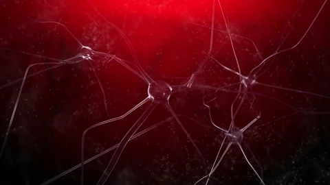 Pulsing neuron cells in the brain background Vídeos de archivo 226808983