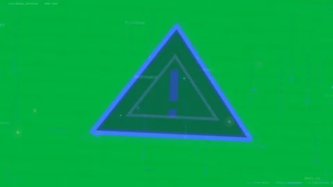 Pulsing nodes sparking blue tri growing, glowing while code flowing flagging Stock Footage 333907748