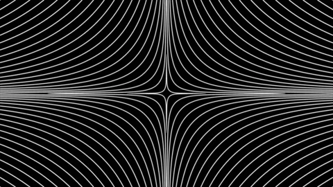 Pulsing polar star pattern on black background loop. Creative hypnotic desi.. Stock Footage 229518616