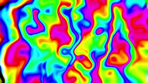 Pulsing psychedelic colorful wave background loop Stock Footage 240323580