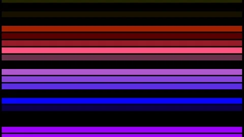 Pulsing Rainbow Colored Bars Video stock 88479935