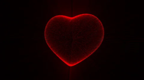 Pulsing Red Heart. Vídeo Stock 58882783