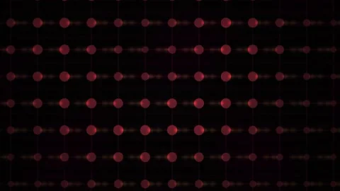 Pulsing Red Led Grid Digital Matrix for High tech Backgrounds Stock Footage 343749952